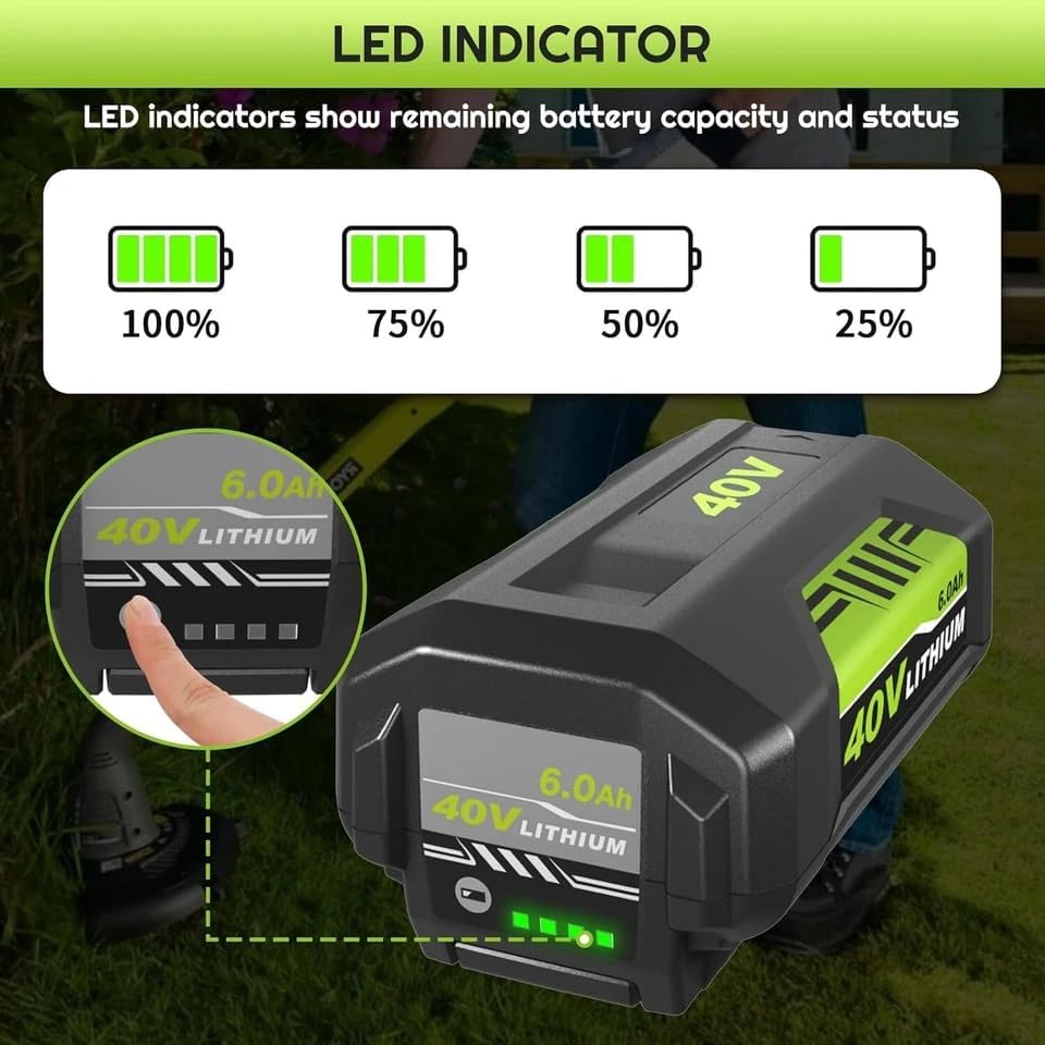 Simple Plus+ Replacement Battery Ryobi 40V 6Ah 2pk - Gallery 13