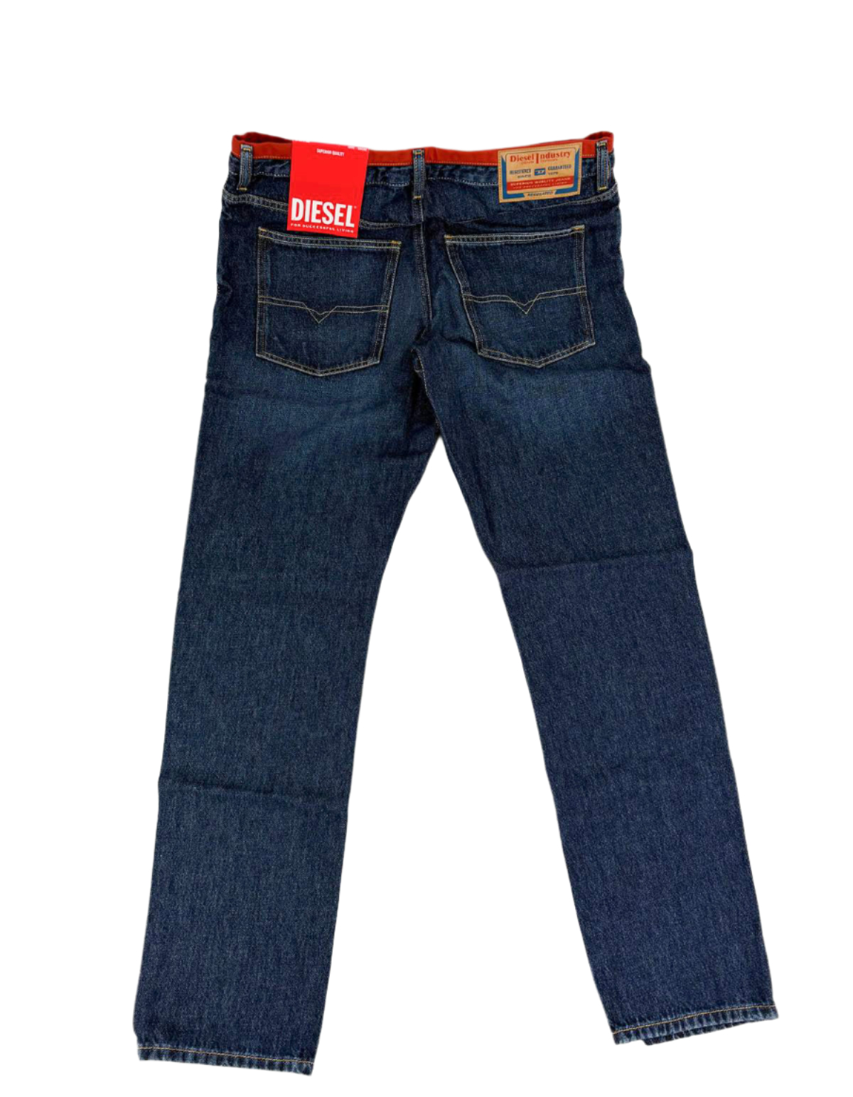 Diesel Mens Outline Straight Leg Denim Jeans - Gallery 6