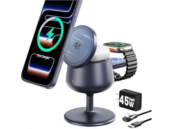 GEEKERA 25W Qi2.2 Fast 3-in-1 Charger