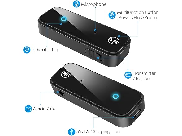 Ankilo Aux Bluetooth 5.4 Adapter for Car