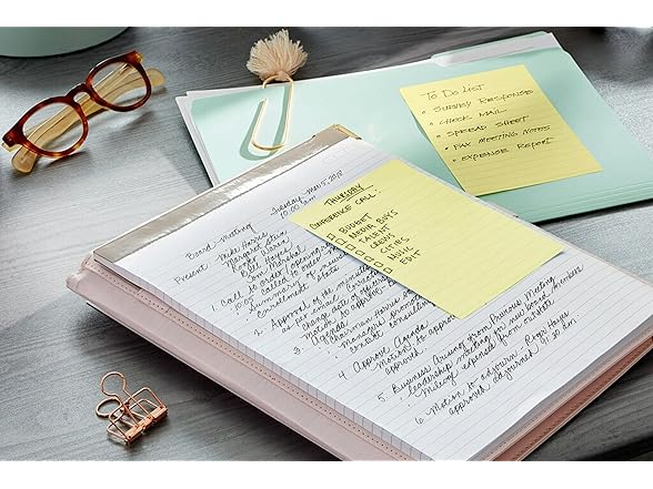 Post-it Super Sticky Lined Notes, 3 Sticky Note Pads