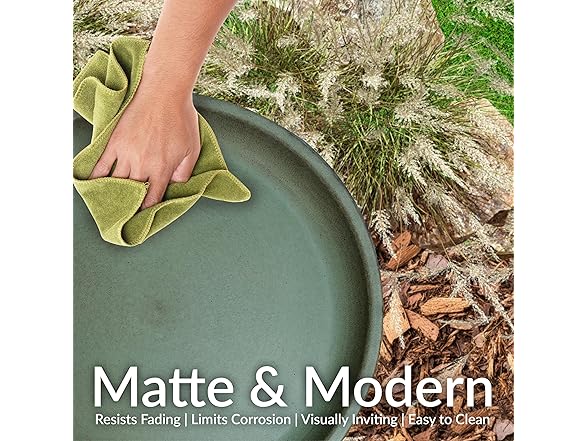 Sunnydaze Gleeful Garden Metal Bird Bath