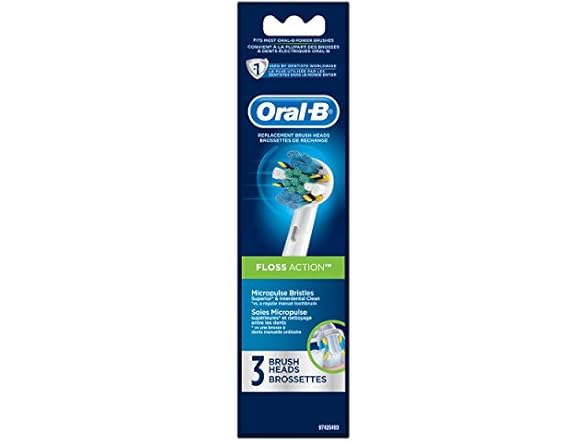 Oral-B Floss Action Heads, 3ct