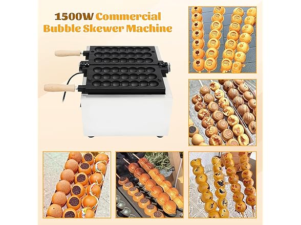 Treliamd Commercial Bubble Waffle Maker