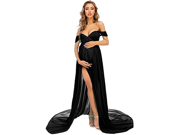 ZIUMUDY Women (L) ZIUMUDY Gown Black Large