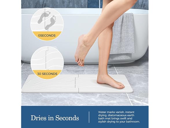 PUCUN 32 * 20 Stone Bath Mat Large Diatomaceo