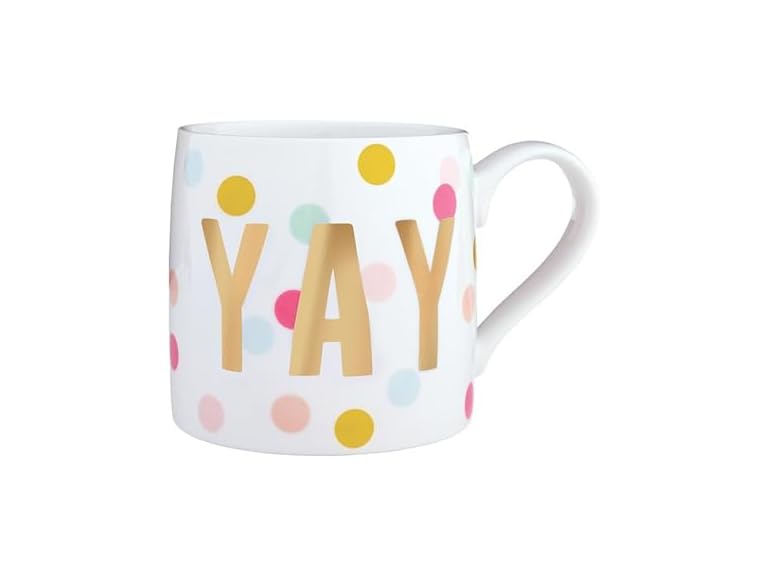 Coffee Mug, 20-Ounce, White Yay