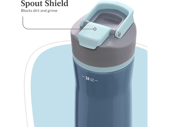 Contigo Clybourn FreeFlow Filter Water Bottle Dark Ice