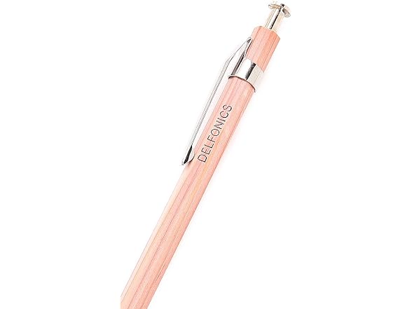 Delfonics Delfonics Men's Wood Ballpoint Pen, Nat