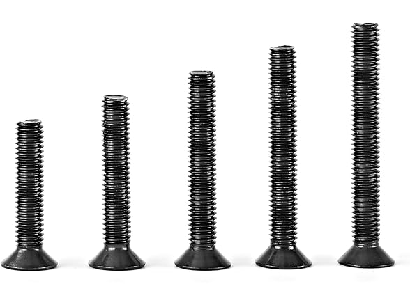 M6 Flat Head Socket Screws Kit 50Pcs