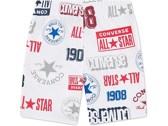 Converse Boys Logo AOP French Terry Shorts