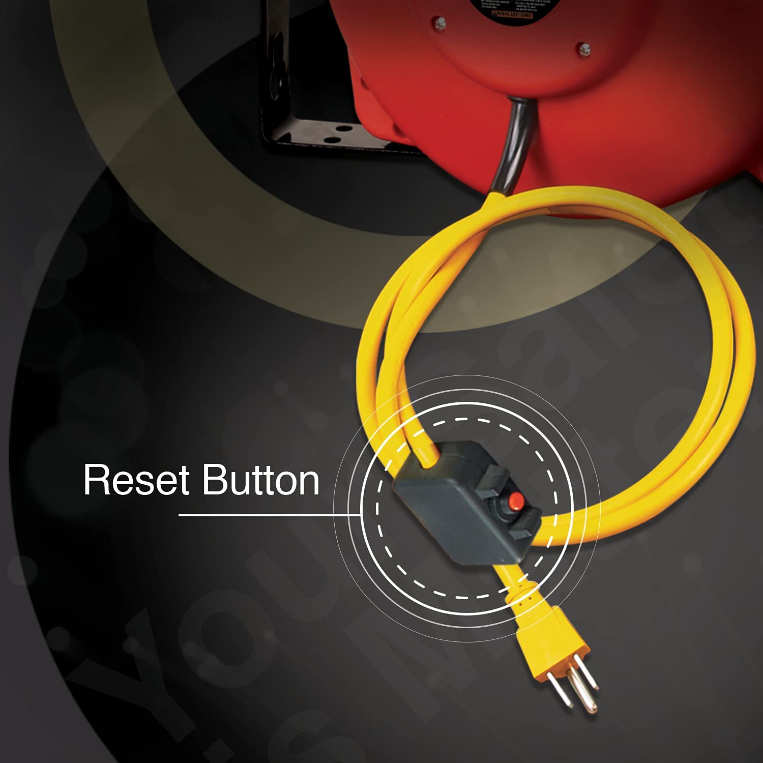 ReelWorks 40' 12AWG Retractable Extension Cord Reel - Gallery 11