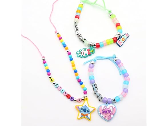Tara Toys Disney Stitch Glow in The Dark Jewelry Activity Set