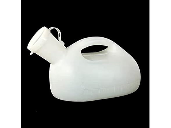  Male Urinal Bottles with Cover, White