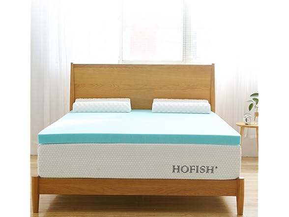 HOFISH 3" Twin Gel Infused Memory Foam Topper
