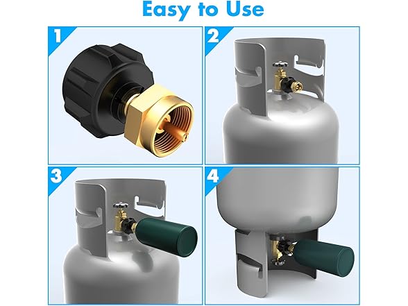 Propane Refill Adapter for 1 lb. Tanks