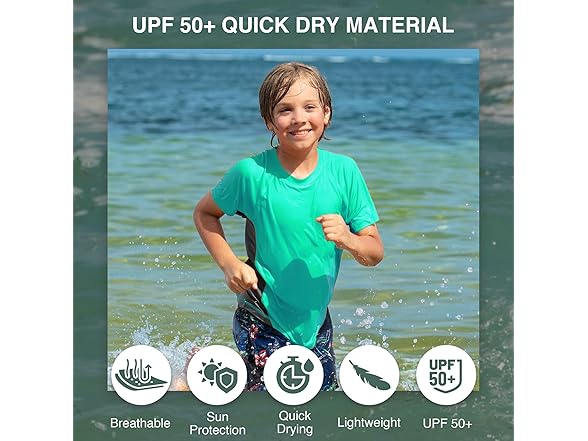 Kanu Surf Boys Short Sleeve UPF 50+ Swim Shirt (8)