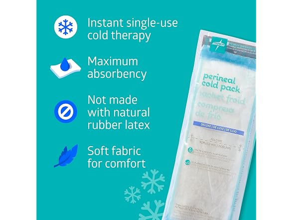 Medline Deluxe Perineal Cold Pack 4.5 x 14.25 in