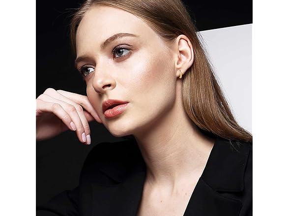 MOMELF Hoop Earrings Gold 11mm