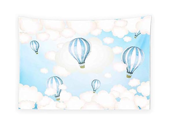Allenjoy 96x72inch Hot Air Balloon
