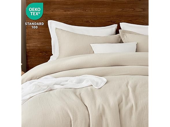 Natural Color Queen Cotton Comforter Set