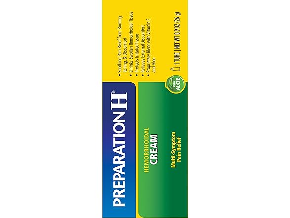 Preparation H Hemorrhoid Symptom Treatment Cream