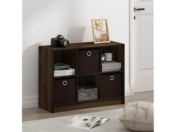 Furinno Basic 3x2 Cube Storager w/ Bins