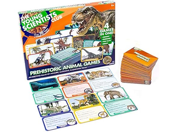 The Young Scientist Prehistoric Animal Card Games