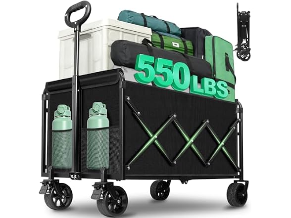 FFQ Heavy Duty Foldable Wagon 550LBS