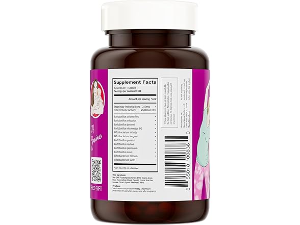 Mama Natural Prenatal Probiotics 25 Billion CFU
