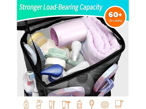 EASEGAVE Quick Dry Mesh Shower CaddyBag