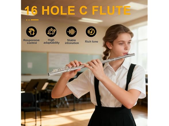 Kmise Closed Hole C Flute Instrument