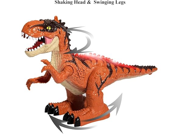 TEMI RC Dinosaur Toy w/ Flame Spray & Sound