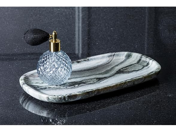 Abbott Collection Small Oblong Tray - Black