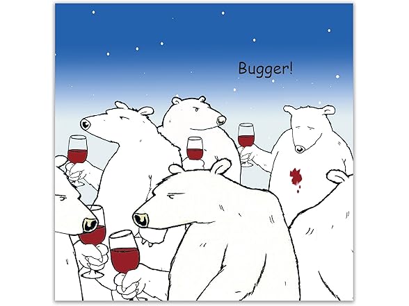 Twizler Funny Card with Polar Bear