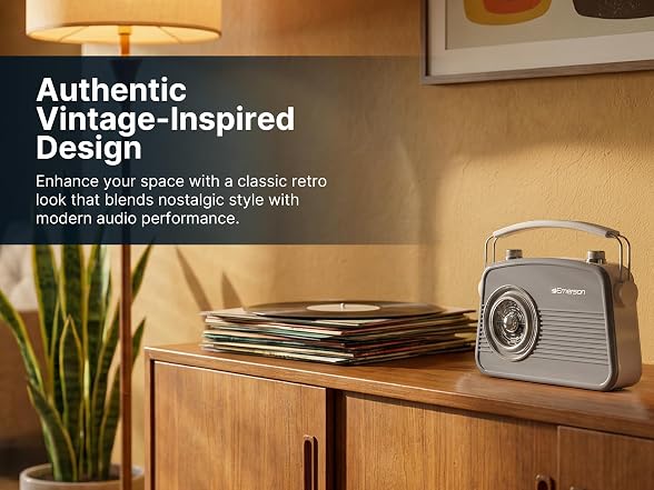 Emerson EAS-3009 Retro BT Speaker Cream