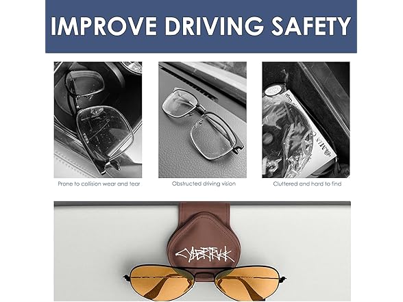 Tesla Cybertruck Sunglass Holder Brown