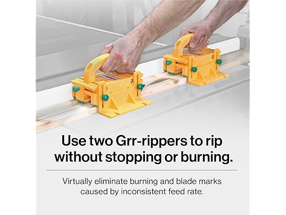 MICROJIG GRR-RIPPER GR-100 3D Table Saw Pushblock, Yellow