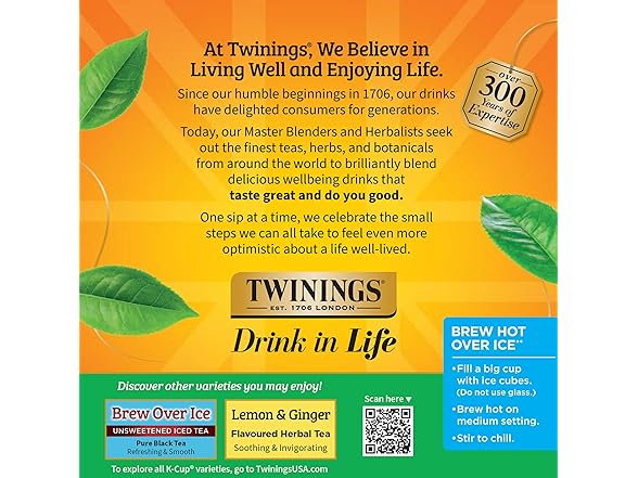 24Ct Twinings Green Tea K-Cup Pods for Keurig