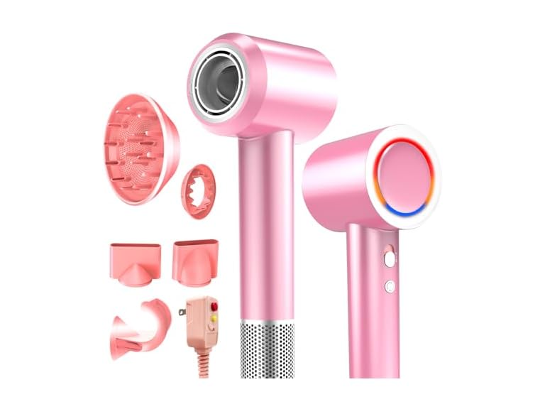 USKOWO TT-C130 1800W High Speed Hair Dryer Pink Pink