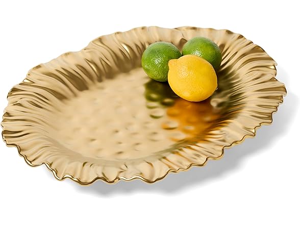 Elegance Luxury Gold Sunflower Platter 