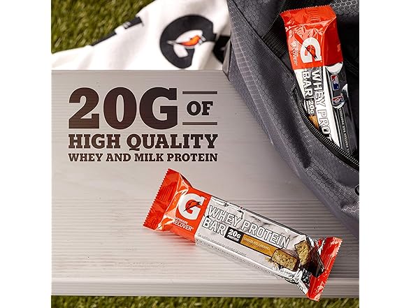 12CT Gatorade Whey Protein Recover Bars, Chocolate