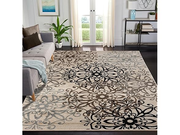 Superior Indoor Area Rug, 5' x 8', Multi-colored