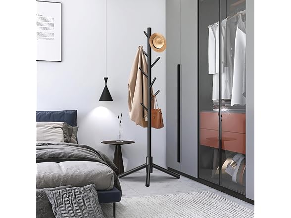 Unisakey 8-Hook Freestanding Coat Rack