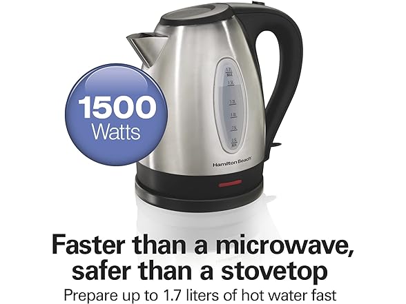 Hamilton Beach Electric Tea Kettle SS