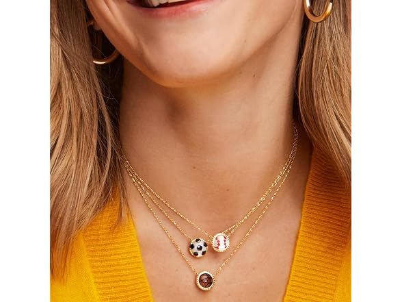 Womens Soccer Short Pendant Necklace