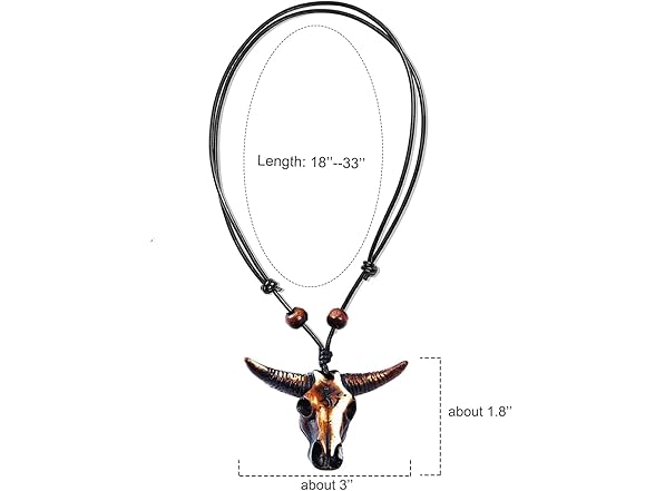 SL Steel Bull Skull Pendant