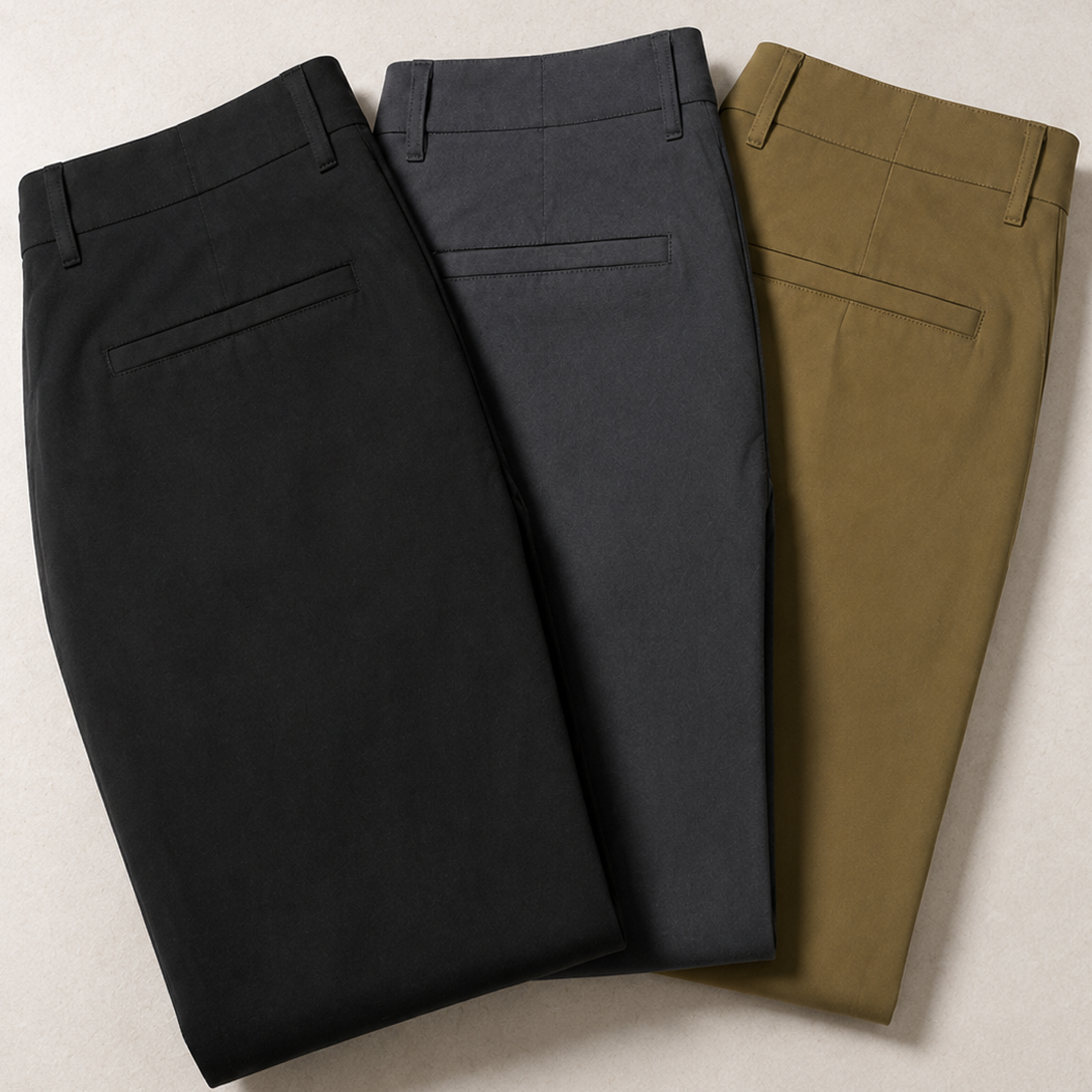 Mens Super Stretch Knit Chino Pants - Gallery 14