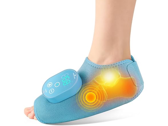 DeMoce Heated Ankle Wrap with Massage