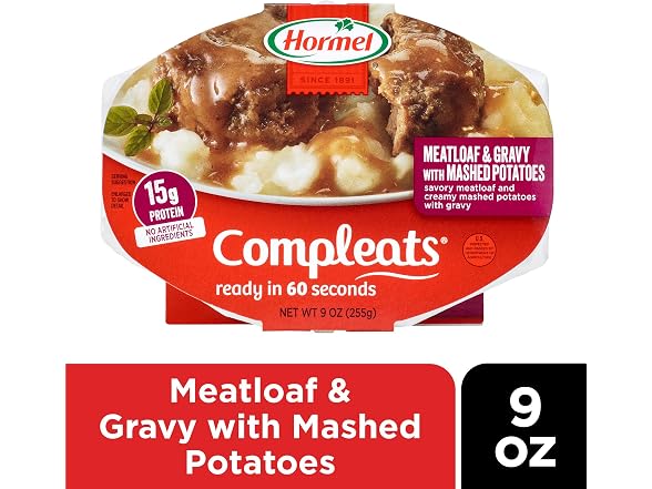 Hormel Compleats Meatloaf & Gravy with